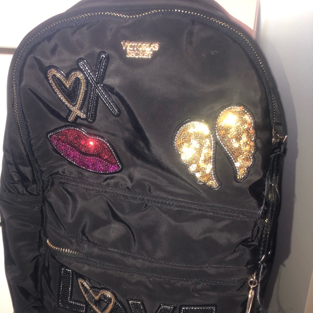 Victoria’s Secret sequin chain backpack - cute !
